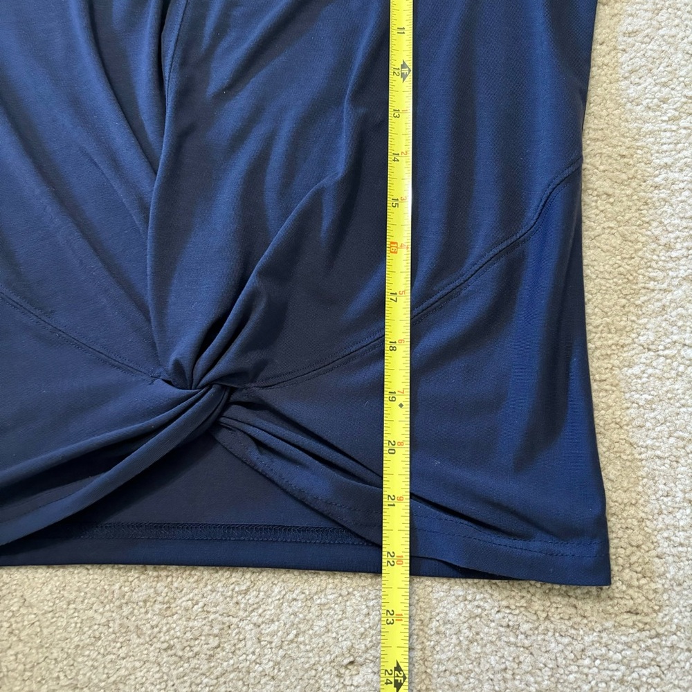 Athleta Long Sleeve Essence Twist Top, Navy Blue, Women’s Medium - Picture 13 of 13